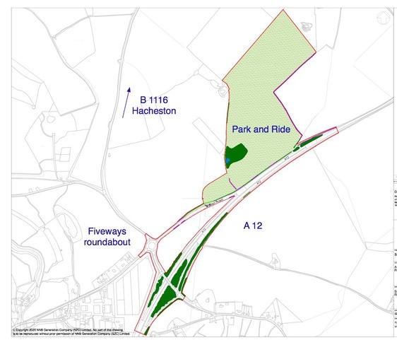 Sizewell Park and Ride Map2